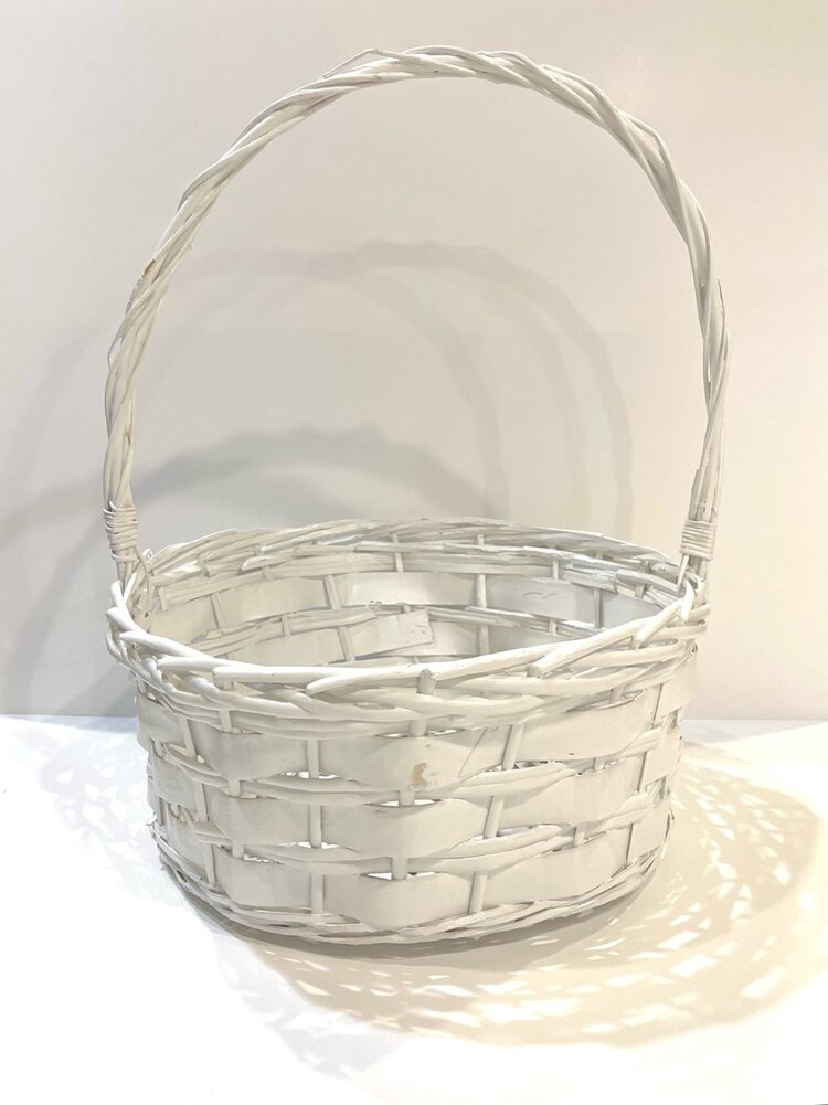 White Easter Basket