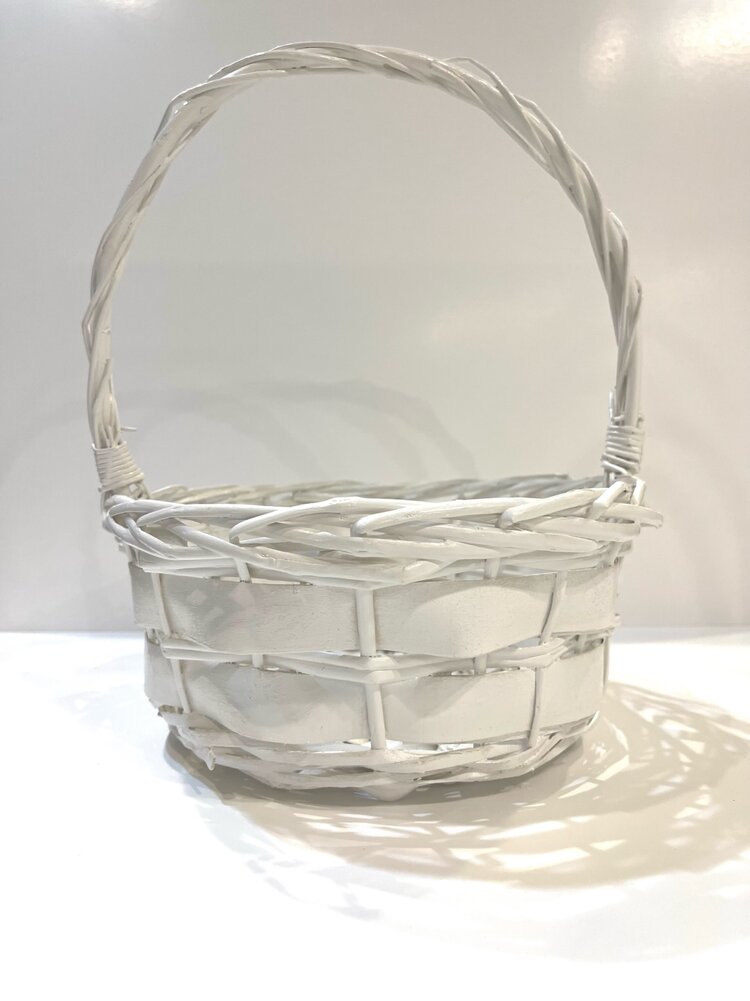 White Easter Basket