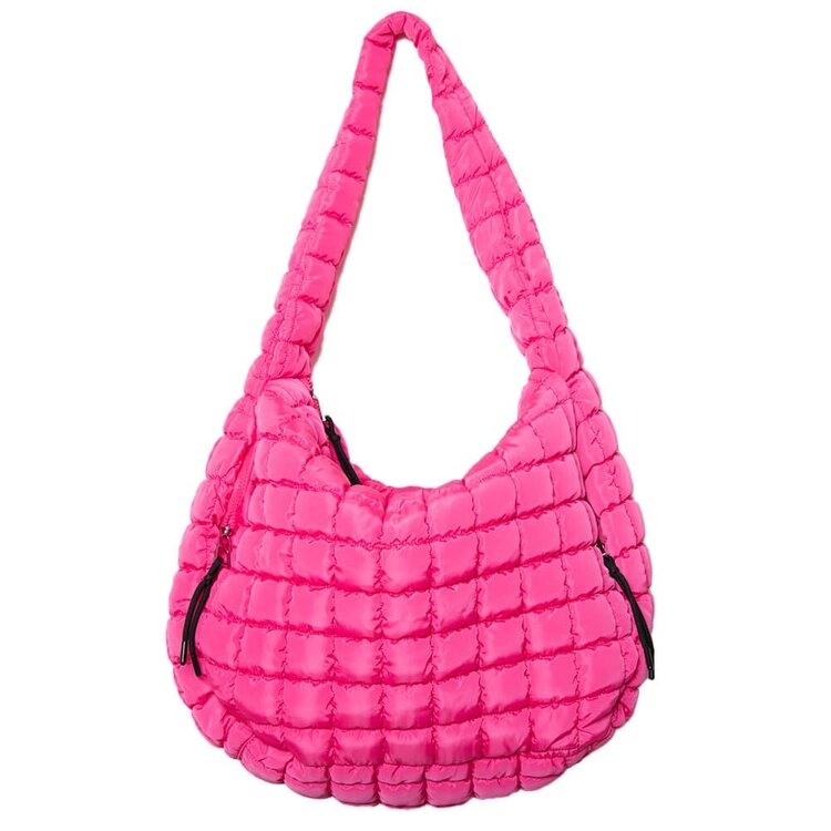 Katydid Quilted Hobo Tote Bag
