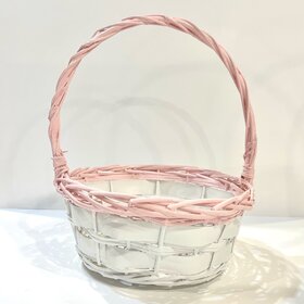 Pink & White Easter Basket