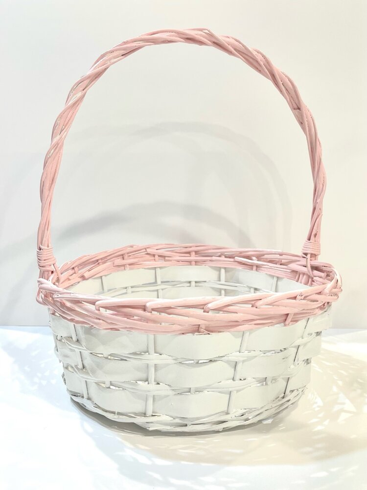 Pink & White Easter Basket