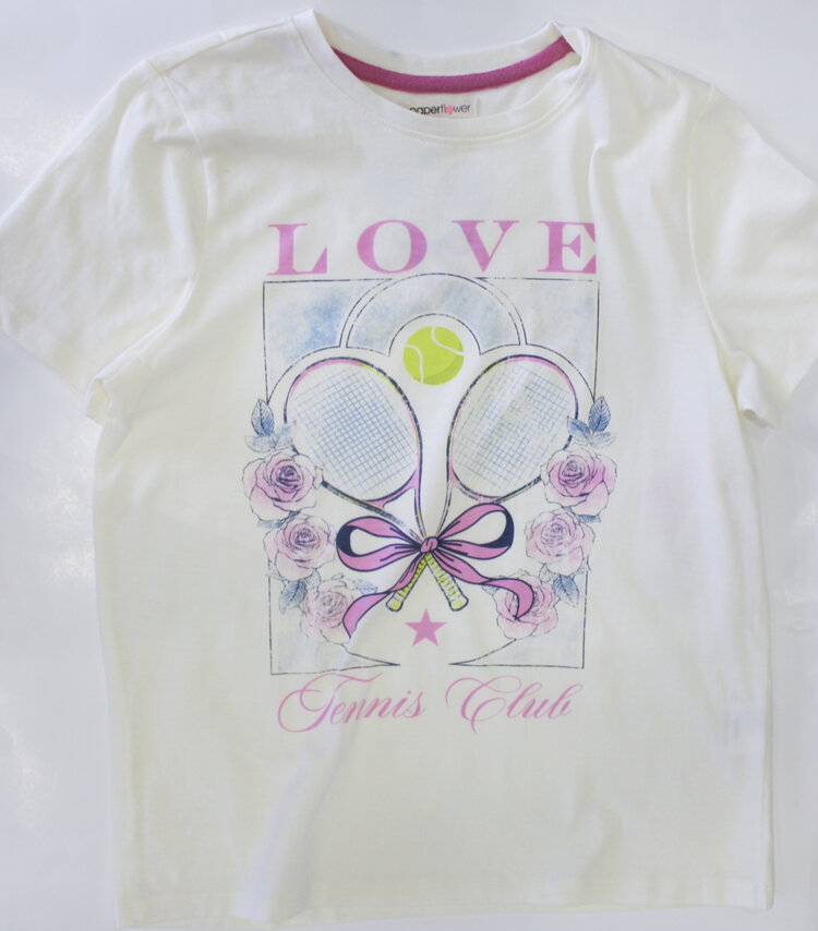 Paper Flower Love Tennis Club Tee