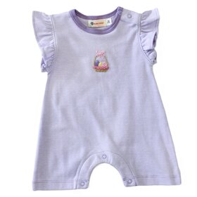 Luigi Kids Lav Stripe Crochet Easter Basket Bubb