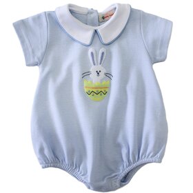 Luigi Kids Blue Stripe Bunny in Egg Bubble