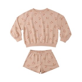 Rylee + Cru Inc. SUMMER TERRY SET CHERRY BOWS