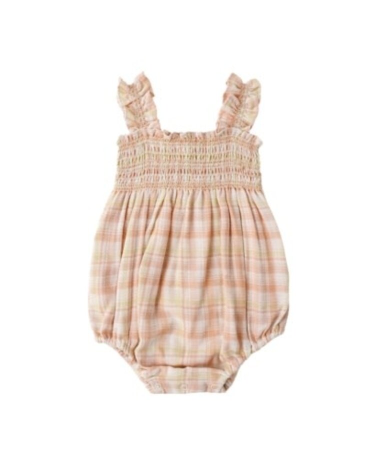 Rylee + Cru Inc. JULIA ROMPER SUMMER PLAID