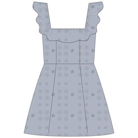 Rylee + Cru Inc. TEEN BIANCA MINI DRESS PERIWINKLE
