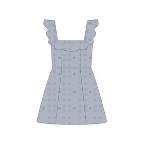 Rylee + Cru Inc. TEEN BIANCA MINI DRESS PERIWINKLE