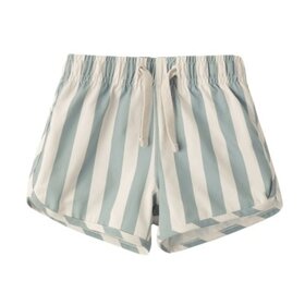 Rylee + Cru Inc. SWIM TRUNK GREEN STRIPE