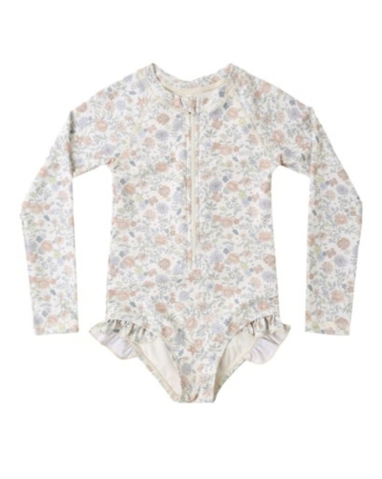 Rylee + Cru Inc. RASHGUARD ONE-PIECE BLOOM