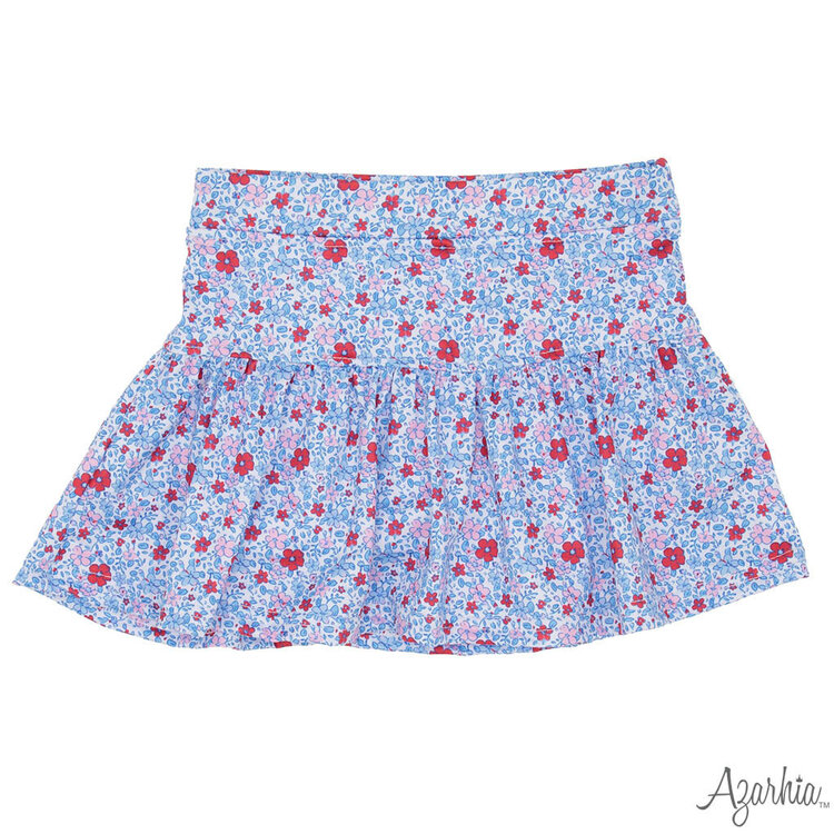 Azarhia American Floral Gathered Skort