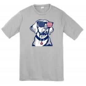 Azarhia Grey USA Lab Drifit Tee