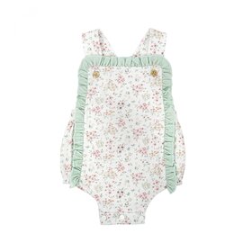 Babidu Green Ruffle Floral Bubble