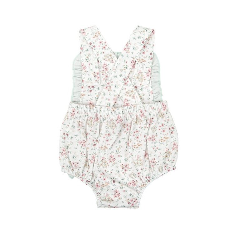 Babidu Green Ruffle Floral Bubble