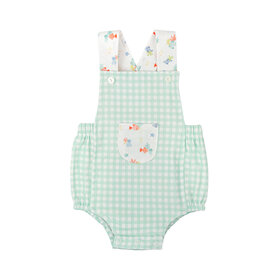 Babidu Green Gingham Fish Pocket Bubble