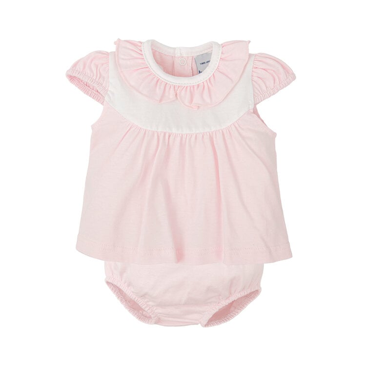 Babidu Pink Collar Dress Set