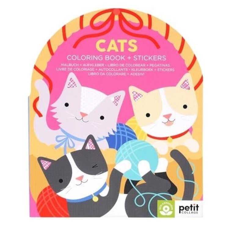 Floss & Rock Cats Coloring Book w/Stickers