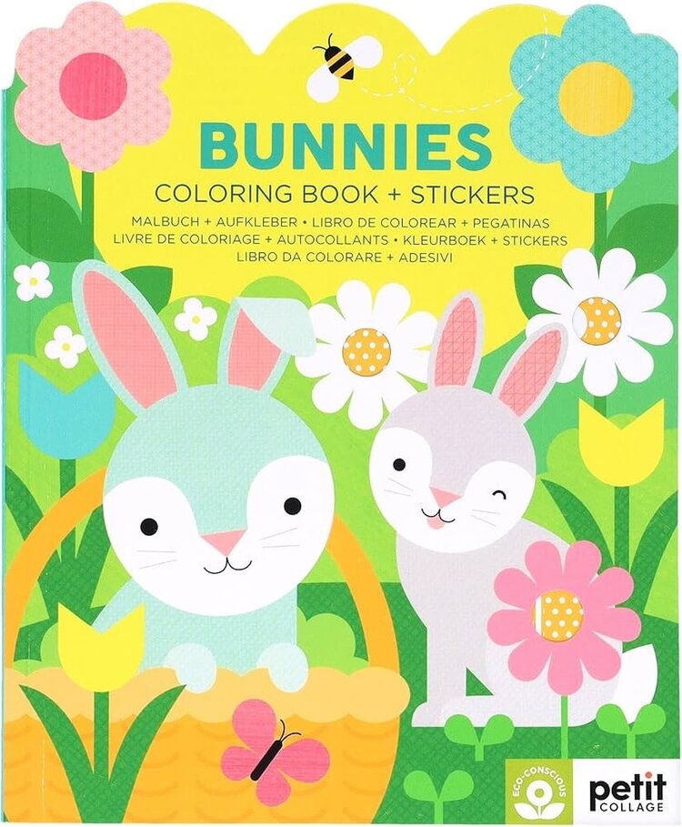Bunnies Coloring Book w/Stickers