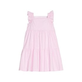 Little English Light Pink SS Ging Tiered Katie Dress