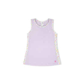 Set Fashions FLAMINGO PINK FRONT WITH WHIMSY WILDFLOWER SIDES