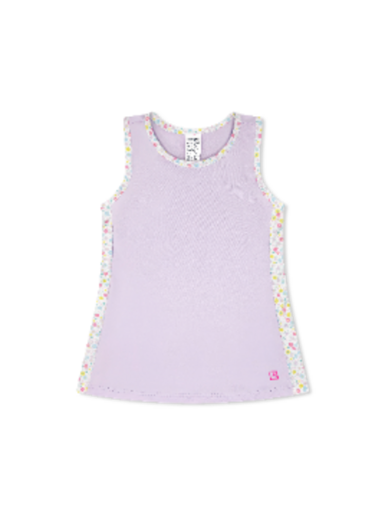 Set Fashions FLAMINGO PINK FRONT WITH WHIMSY WILDFLOWER SIDES