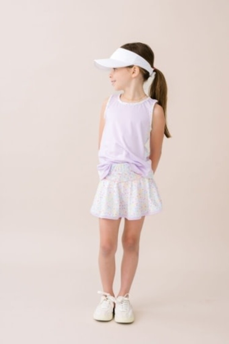 Set Fashions FLAMINGO PINK FRONT WITH WHIMSY WILDFLOWER SIDES