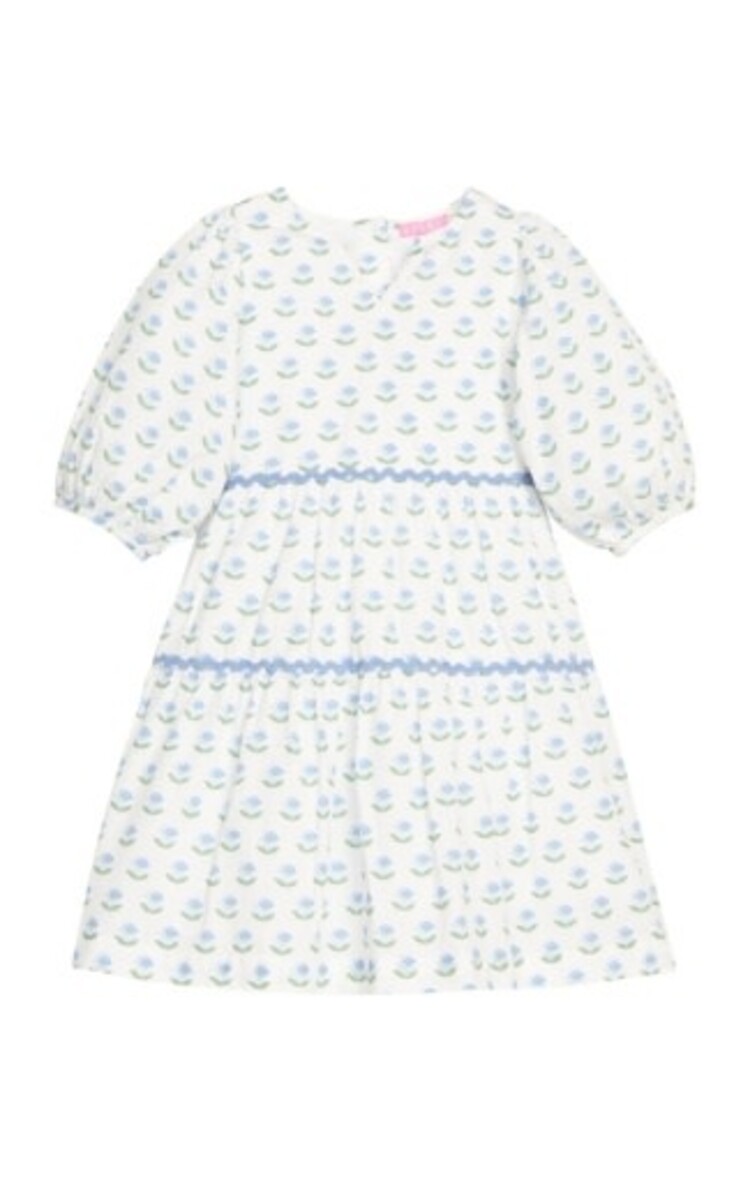 Bisby Blue Tulip Block Print Madaket Dress