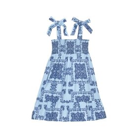 Bisby Boho Blue Wide Strap Lucy Dress