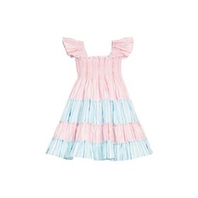 Bisby Watercolor Multi Stripe Twirl Dress