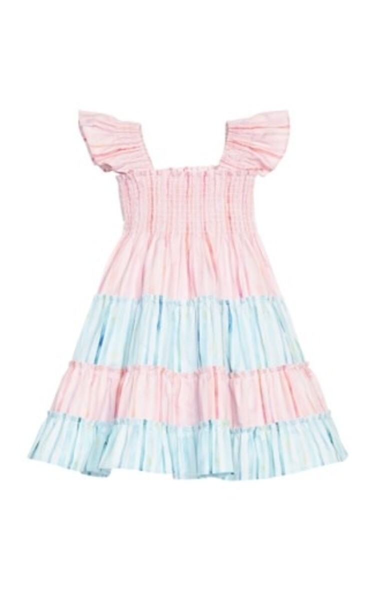 Bisby Watercolor Multi Stripe Twirl Dress