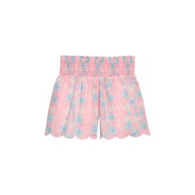 Bisby Spring Marguerite Floral Shirred Shorts