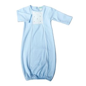 Baby Threads Classic Blue Smocked Gown