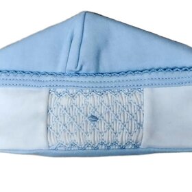 Baby Threads Classic Blue Smocked Hat NB