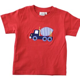 Luigi Kids Red Cement Truck Shirt