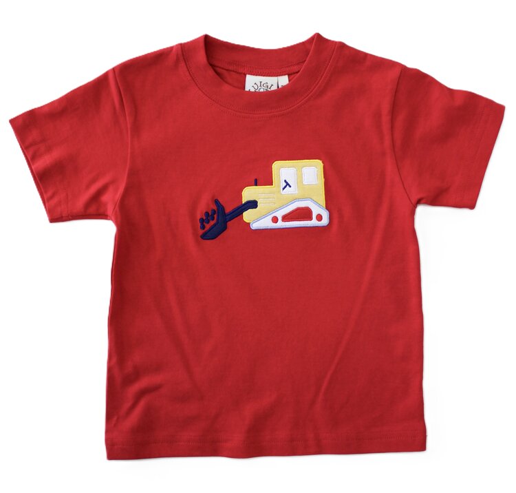 Luigi Kids Red Bulldozer Shirt