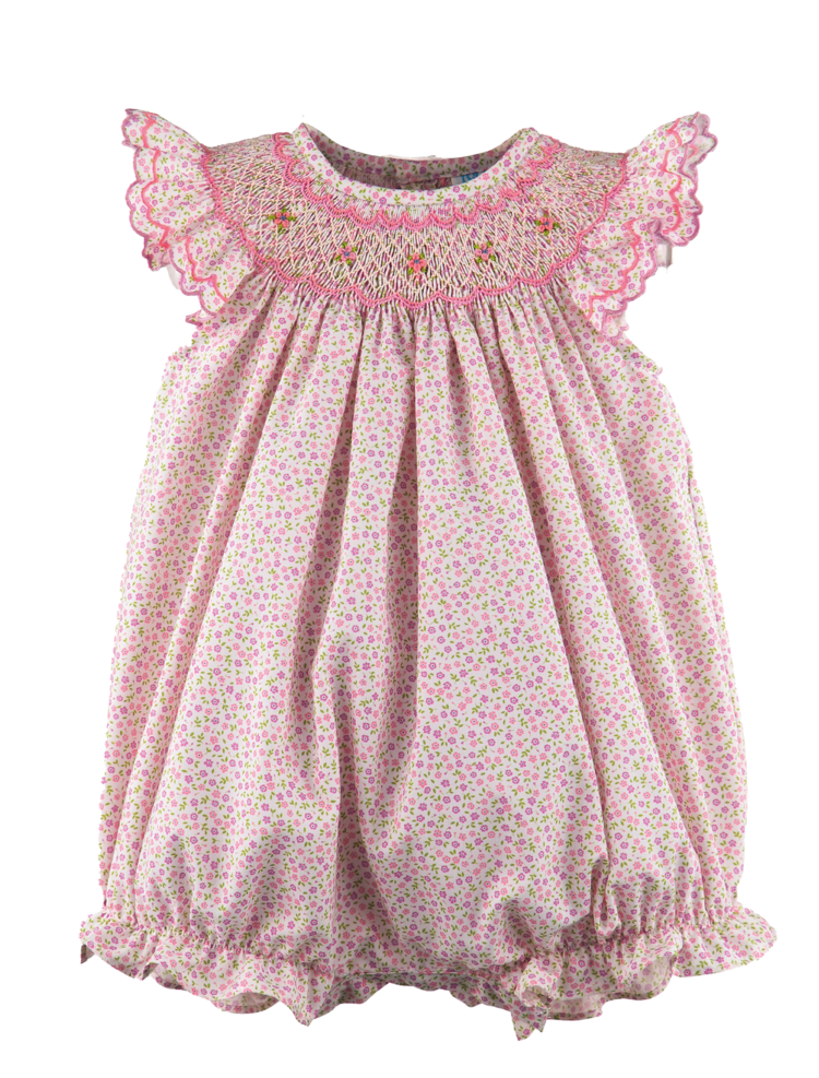 Luli&Me Pink Miniflowers Feston Bubble