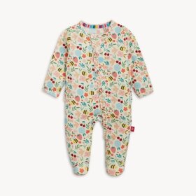 Magnetic  Me Honey Blossom Ruffle Footie