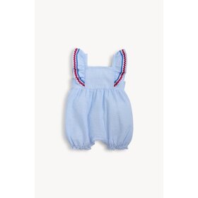 Magnetic  Me Stripe Flutter Sleeve SS Romper