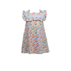 Proper Peony Geranium Sleeveless Dress