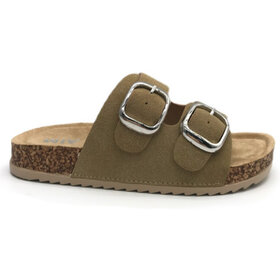 Mia Shoes Belky Amber Buckle Slide