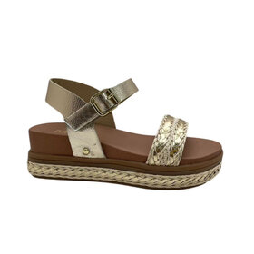 Mia Shoes Gold Buffy Sandal