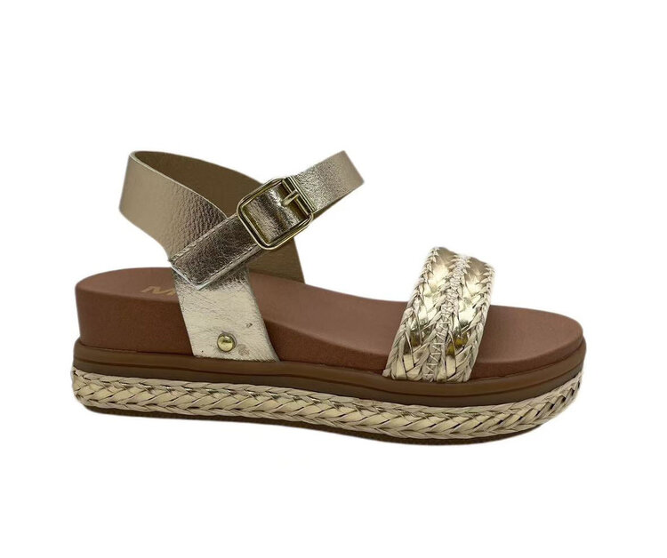 Mia Shoes Gold Buffy Sandal