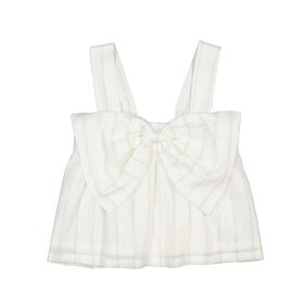 Mayoral Gold Stripe Top with Bow