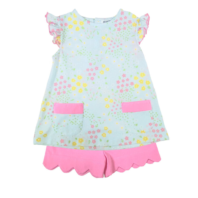 Ishtex Flower Print Short Set