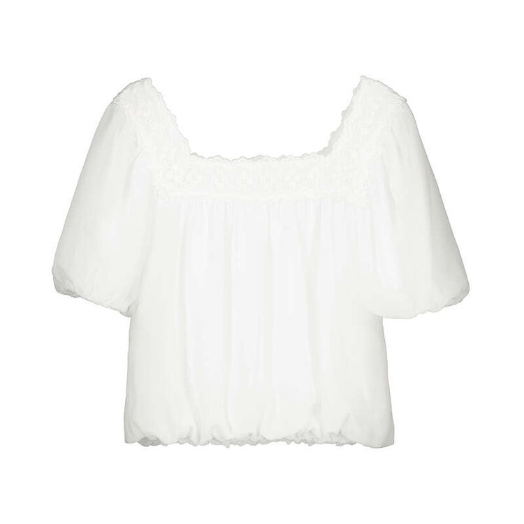 Mayoral Cream Gauze Blouse
