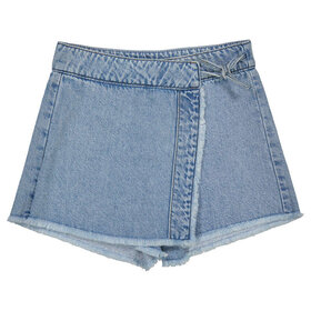 Mayoral Fringe Denim Skort