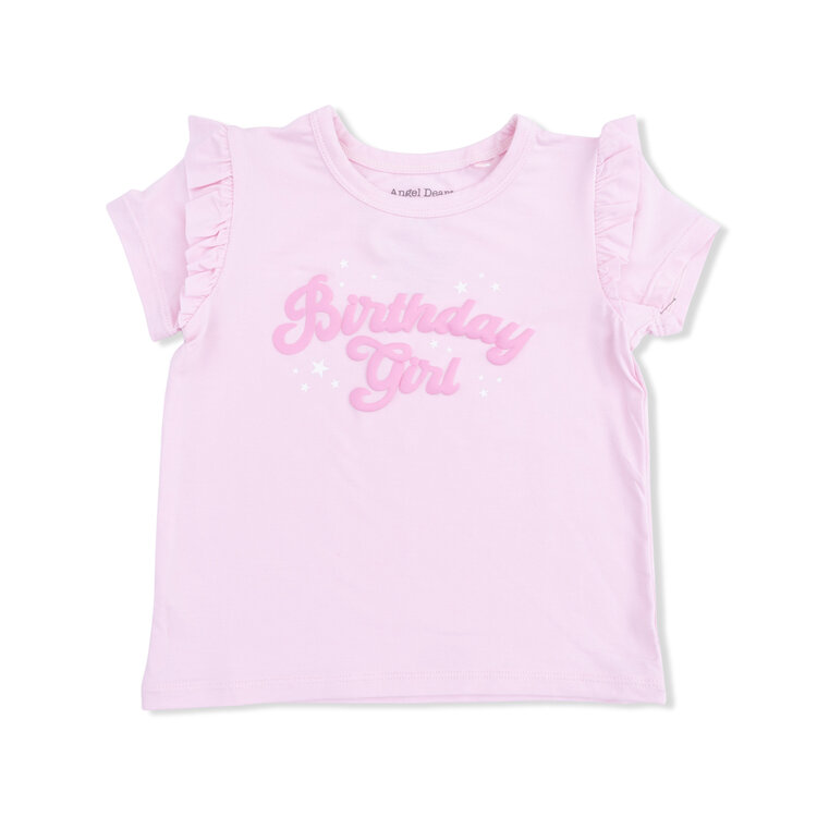 Angel Dear Birthday Girl Ruffle Shirt