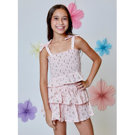 Design History Pink Combo Floral Top