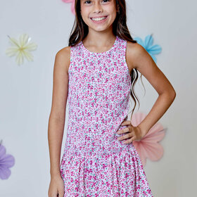 Design History Giggle Pink Floral Combo Dress