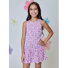 Design History Giggle Pink Floral Combo Dress